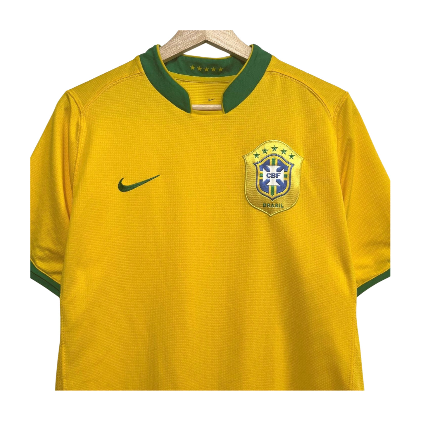 Vintage 2005/6 Brazil CBF National Soccer Team Nike Size M Home Kit Brasil