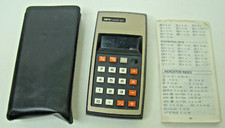 Vintage APF Mark 84 Calculator Working with case and instructions