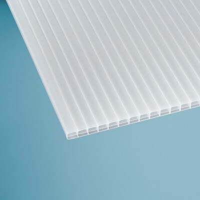 Polycarbonat Doppelstegplatten 16mm - Blueline - recycelt - opal/weiß 17,50 /m²