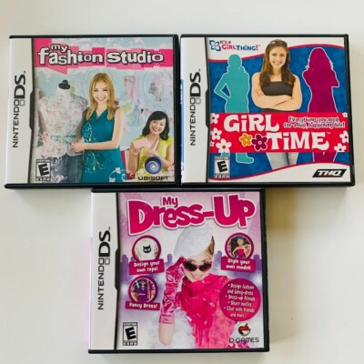 Nintendo DS : My Fashion Studio My Dress-Up & Girl Time Lot of 3 Complete  Games | eBay