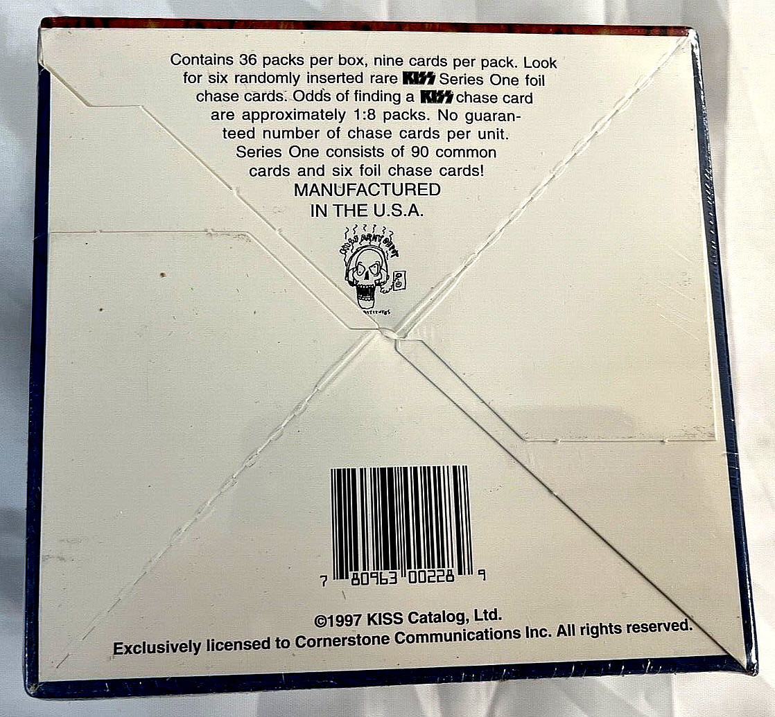 KISS ACE Trading Cards Series 1 SEALED BOX 36 Packs 1st Print 1997 & Foil cards