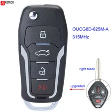 for Mitsubishi Lancer 2008-2015 Upgraded Flip Remote Car Key Fob OUCG8D-625M-A