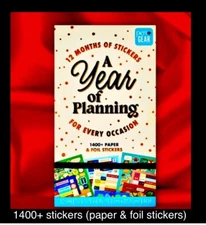 1400+ Paper & Foil Planner Stickers; A Year of Planning 12 Months 30 Sheets