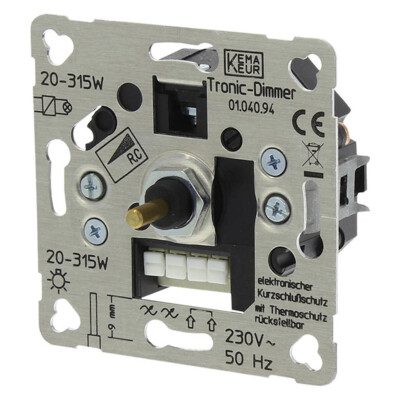 Tronic Dreh Dimmer 20-315W kapazitive Last Drehdimmer für PEHA JUNG GIRA BERKER