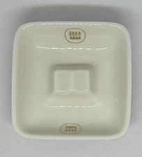 Schonwald Germany White Porcelain CIGA Hotels Advertising Ashtray 4" square
