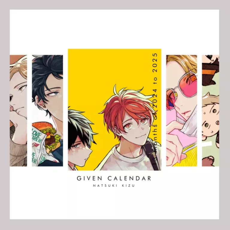 Given' KIZU NATSUKI 2023-2024 Calendar / JAPAN Yaoi BL Manga Comics Anime