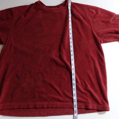 HORNY TOAD Sweater Men's Size Small Boxy Pile Fleece Sweatshirt Rust Pocket - Picture 8 of 21