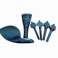 Violin accessories with carving High quality Carved Violin Fittings Full set 4/4
