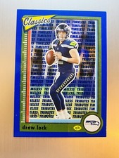 Drew Lock 2022 Panini Classics #21 Timeless Tributes Blue #’d 103/125 Seahwaks