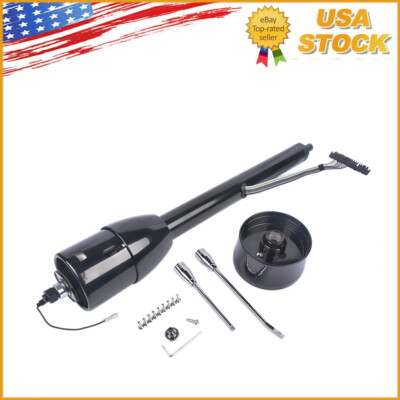 Universal Tilt Steering Column, 30 In, Floor Shift, Raw, Key - Foto 6