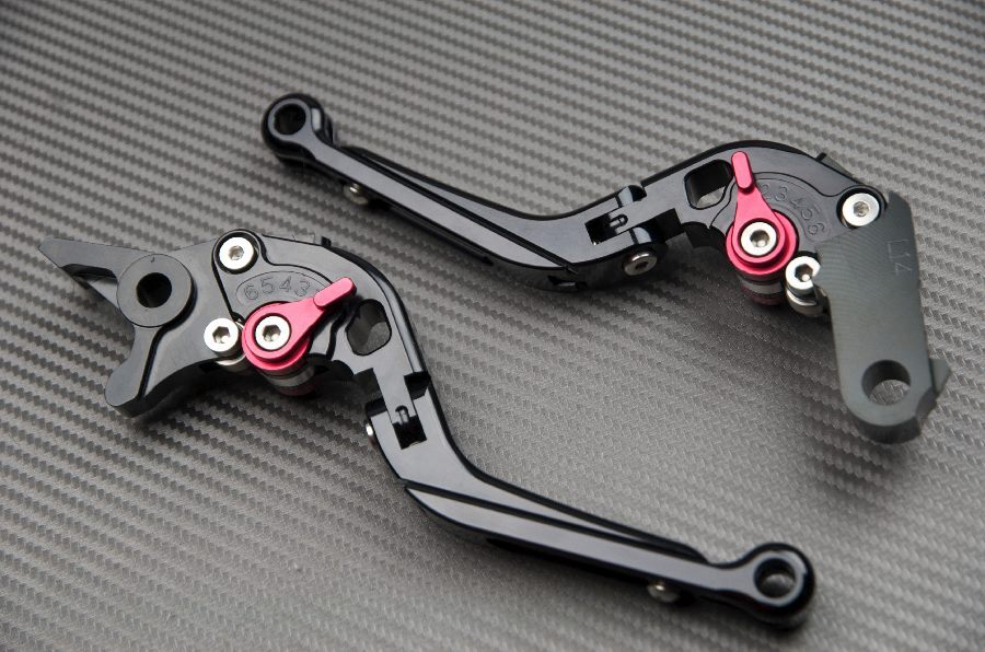 Levier frein embrayage Suzuki GSR 600 noir pliable pour moto 2006-2011