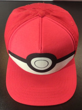 Pok mon Hat Cap Snap Back Red Poke Ball Youth One Size Baseball Nintendo