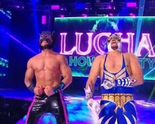 LUCHA HOUSE PARTY 8X10 PHOTO WRESTLING PICTURE WWE GRAN METALIK LINCE DORADO