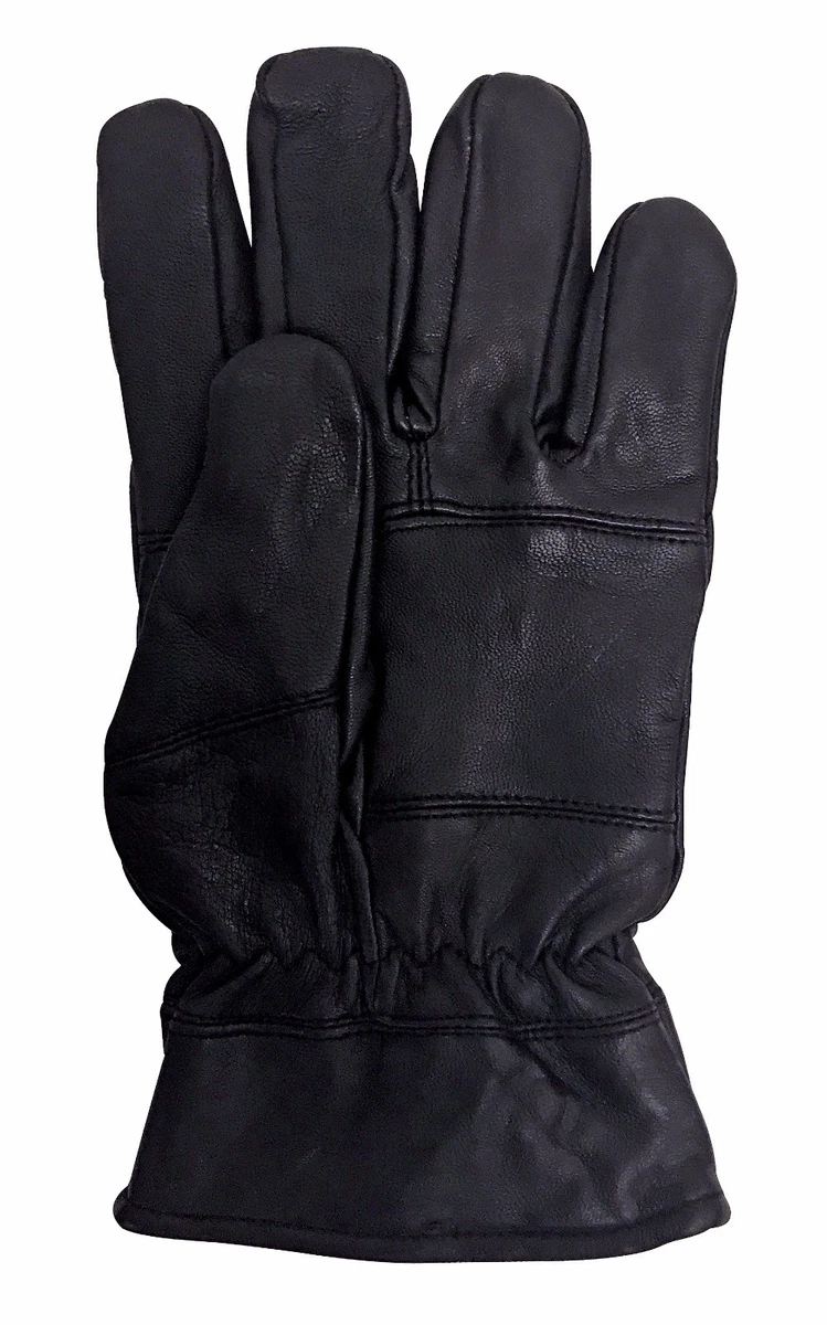Mens fleece online lined leather gloves