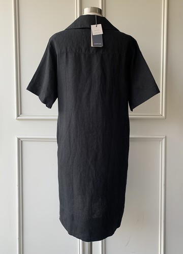 | COUNTRY ROAD | linen popover dress black | SIZE: 10, S ( Fits 12 ) $159 new - Picture 7 of 9