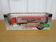 Kenworth COE semi Bank SPECCAST 1/64 Massey Ferguson tractor box diecast red B3