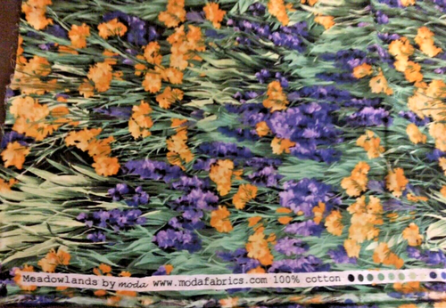 Meadowlands By Moda HTF Fields of Purple Yellow Wild Flowers  Quilt Fabric BTFQ - Picture 3 of 5