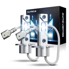 For Nissan Frontier 2001 2002 White H3 LED Fog Light Bulb Conversion Kit 6000k