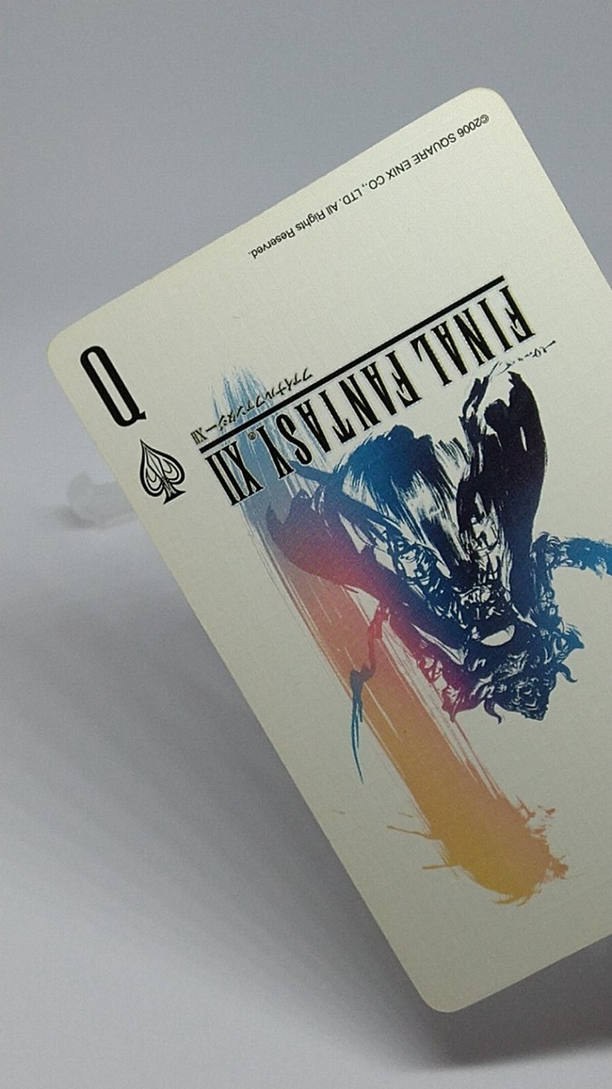 ファイナルファンタジー 25th ANNIVERSARY DECK Final Fantasy 25th Anniversary Playing Cards Spade Q Square Enix