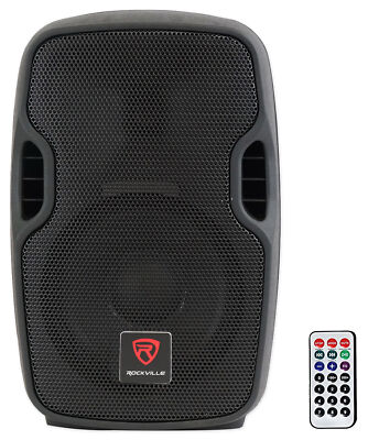 Rockville BPA8 8'' Professional Powered Active 300w DJ PA Speaker w Bluetooth