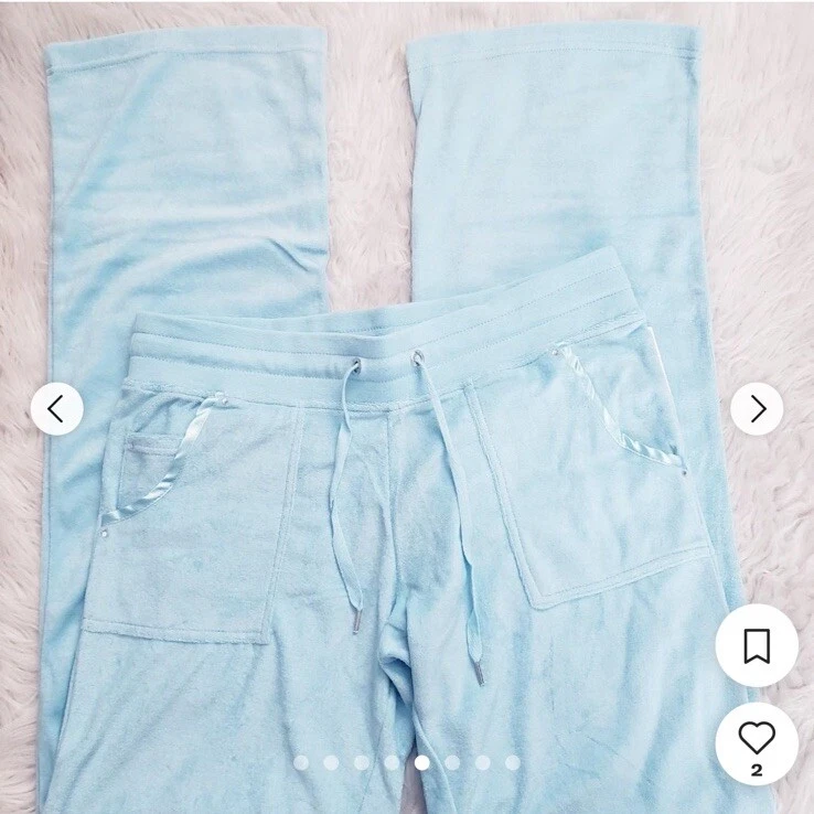 NUEVO CON ETIQUETAS BCBG Y2K 2000s Bling Chándal 2 piezas Azul Terry Francés L De Colección Foto 3 de 4