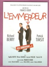 Francis VEBER carte postale THEATRE pièce"L'Emmerdeur"2007 R.BERRY-TIMSIT