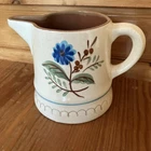 VTG Stangl Pottery USA Blue Daisy 5” Pitcher Vase Hand Painted Farm House Decor