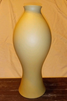 Set Of 2 Porcelain Lenox Bisque Vase Reef Ziesel Influence Beige Tan 12'' And 8'' 