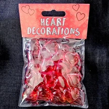 Valentine Acrylic Hearts Table Scatter Decor RED 75 Grams Vase Filler VAL4578