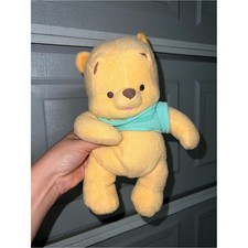 Vintage 2001 Fisher-Price Disney Baby Winnie the Pooh Plush Teal Shirt