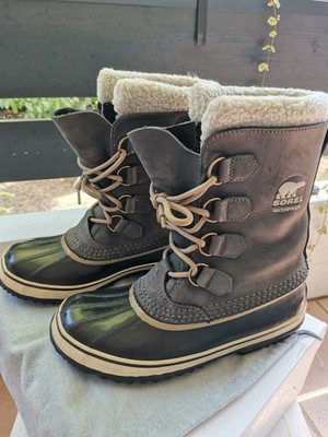 Outdoor Stiefel Herren SORELL geschnürt waterproof Gr 41 neuwertig Leder grau