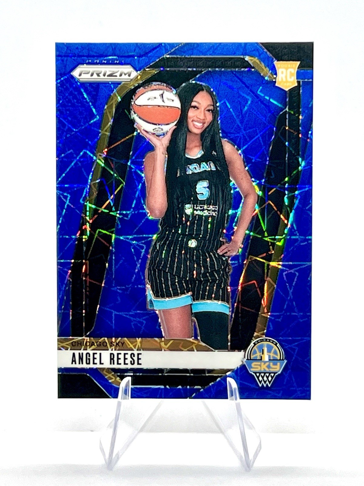 Angel Reese 2024 Prizm WNBA Blue Velocity Prizm Variation Rookie #147 Chicago