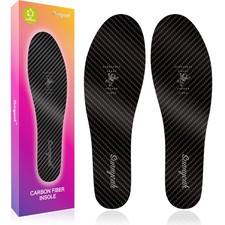 Carbon Fiber Insole for Foot Recovery, 0.047" Thin Rigid Shoe Insert Limit Fo...