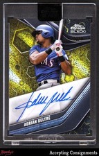 2023 Topps Chrome Black Gold Mini Diamond Refractors Adrian Beltre AUTO 45/50