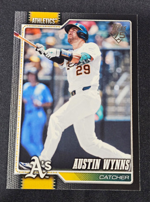 Topps 2026 Series 2 Austin Wynns Oakland Athletics #590 Parallel /75