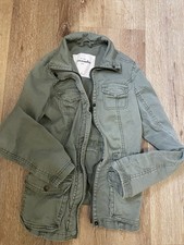 Abercrombie Kids Girls Army Green Coat Size XL