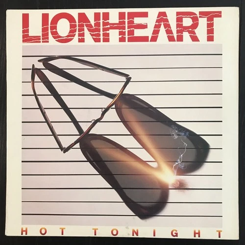 LIONHEART 1984 Hot Tonight  LP 🇺🇸CBS BFZ 39544 promo Iron Maiden