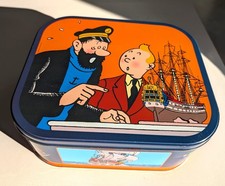 Boite biscuits métal TINTIN et Milou LE SECRET DE LA LICORNE bte N°1  HERGE 2011