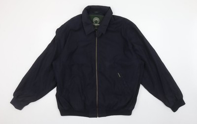 Wetterfeste Bomberjacke Herren Blau L Polyester Nylon