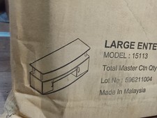 Furinno ECON TV Stand, Entertainment Center with Storage Bins, Espresso