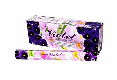 DARSHAN VIOLET Incense Sticks Hand Rolled Natural Fragrance AGARBATTI 120 Sticks