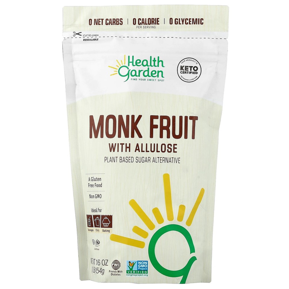 Monk Fruit with Allulose, 16 oz (454 g)