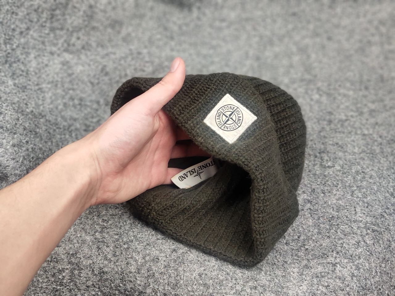 Stone Island patch program authentic ribbed wool … - image 5