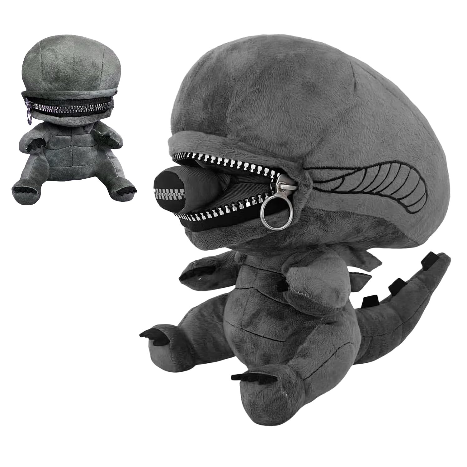 Peluche Alien Xenomorph Zippermouth figurine douce anti-stress pour adulte