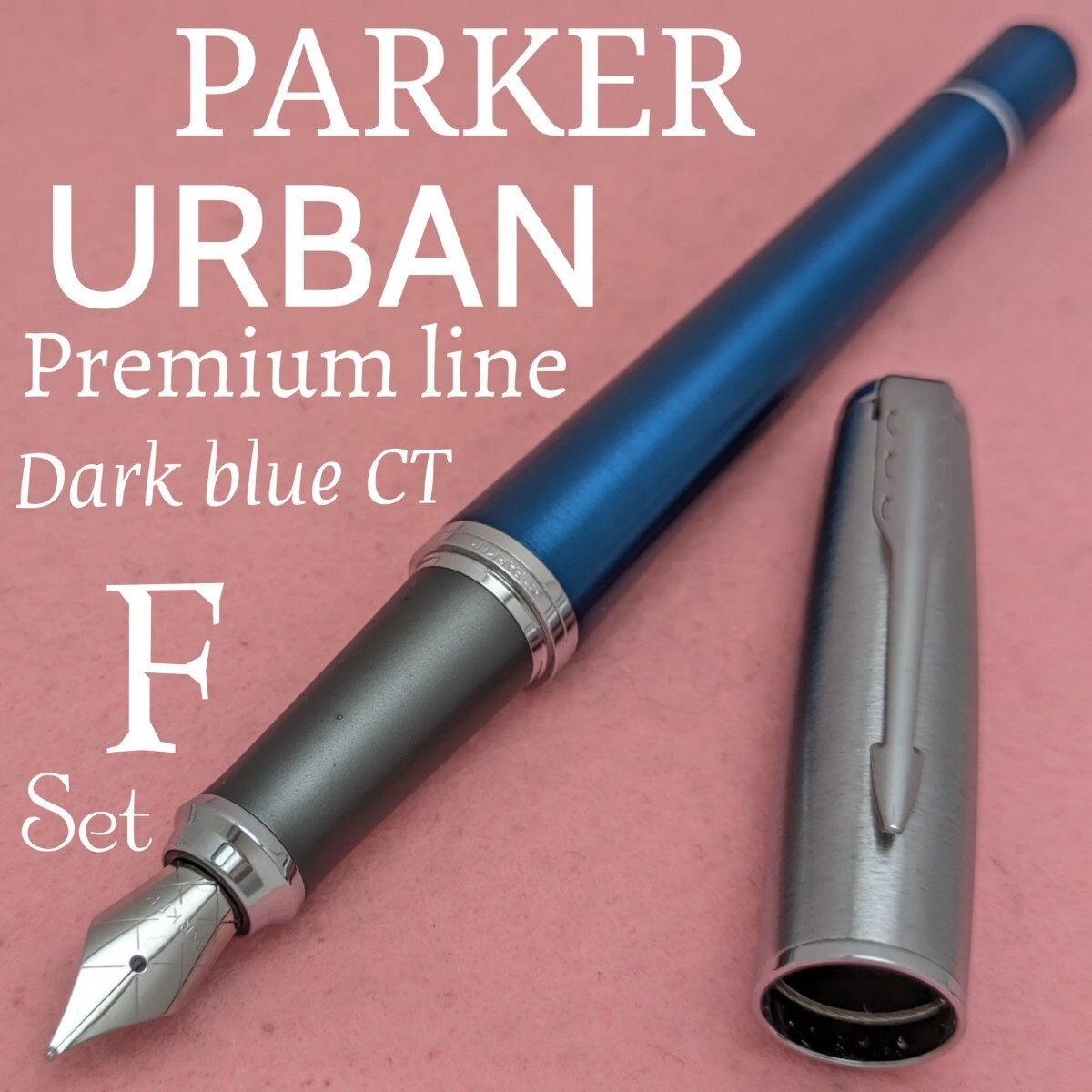 PARKER Parker Urban Dark Blue CT Fountain Pen Fine Nib Converter with Bottle Ink