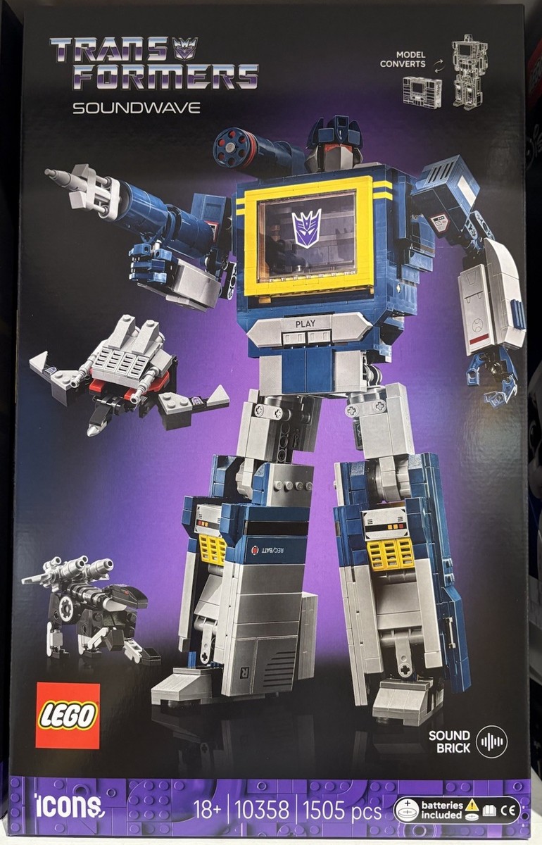 LEGO ICONS #10358 Transformers: Soundwave 2025 Aug.1 New w/box
