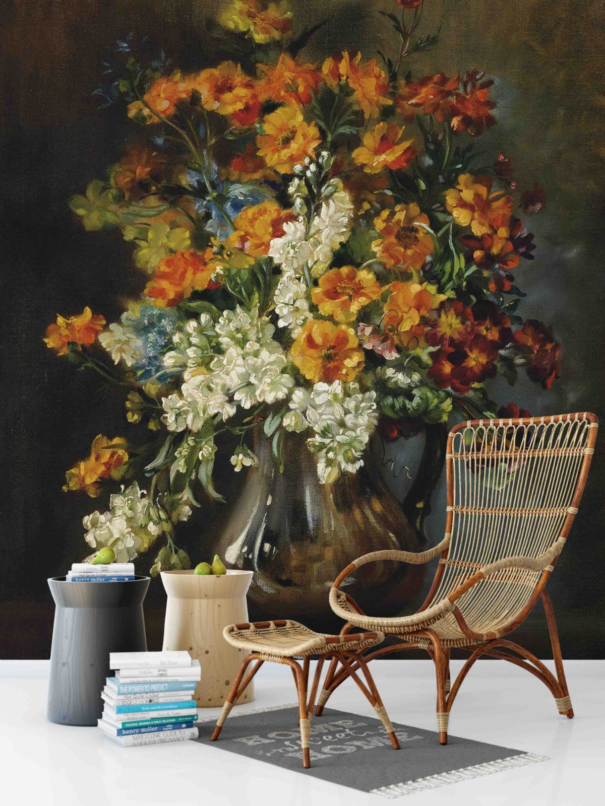 3D Flowers Still Life Oil Painting Wall Murals Wallpaper Murals Wall Sticker 29