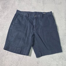 Polo Ralph Lauren Mens 35 Classic Fit 9" Chino Shorts Navy Blue Cotton Twill