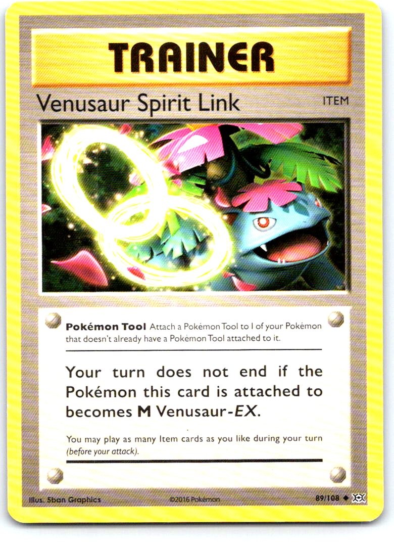 Venusaur Spirit Link 89/108 Uncommon Evolutions Pokemon Near Mint