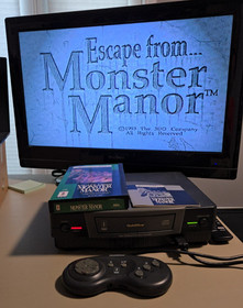 Escape From Monster Manor (3DO, 1993) CIB Long Box - 1 OWNER - Tested!